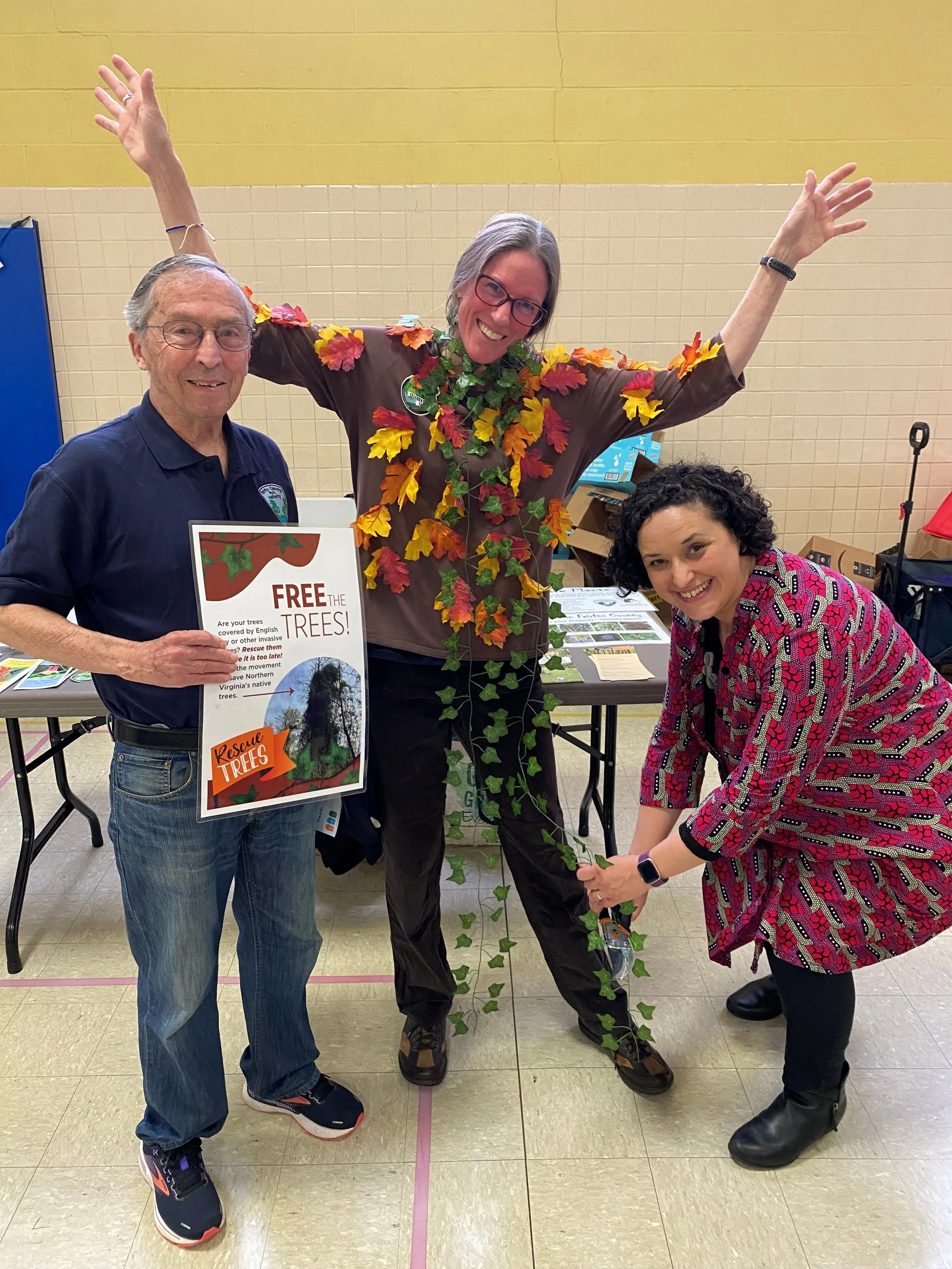 Sara the oak tree+being+rescued+from+Ivy+by+Sup+Palchik